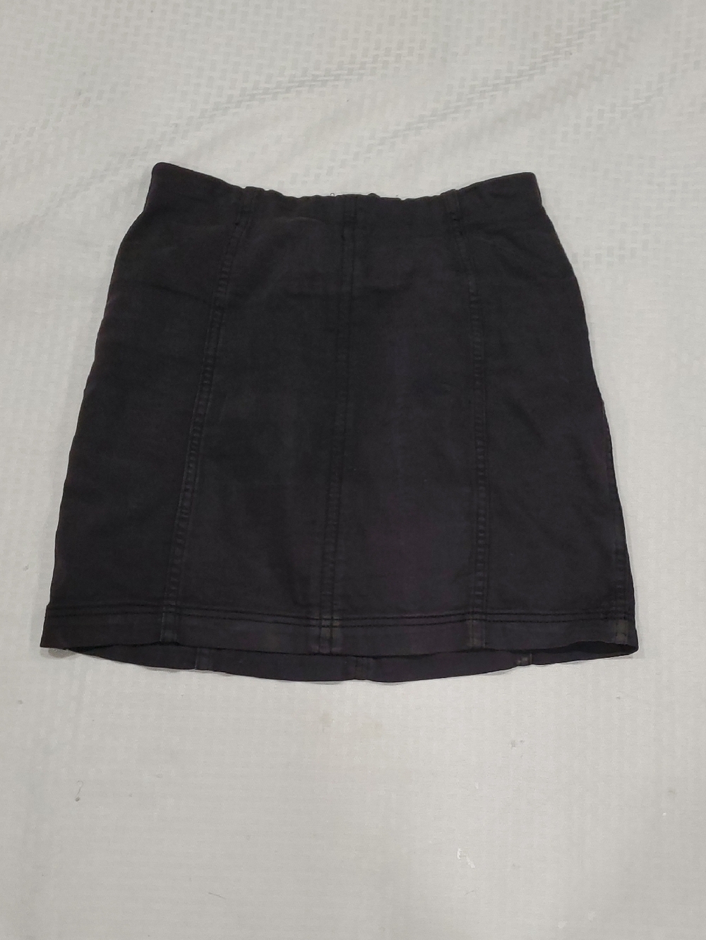 Free People Black Structured Panel Mini Skirt - Picture 1 of 7